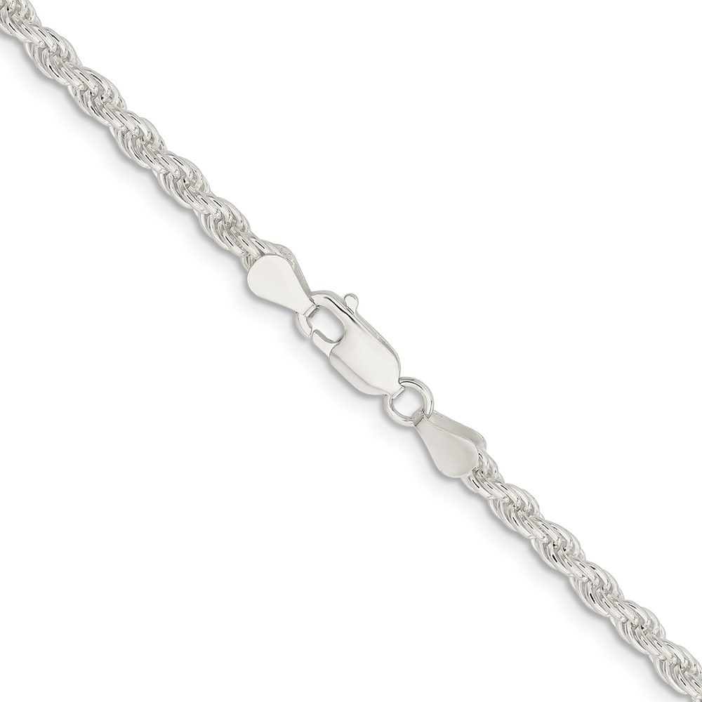Sterling Silver 4.5mm Solid Rope Chain (QDR090-24)