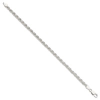 Sterling Silver 4.5mm Solid Rope Chain view 2