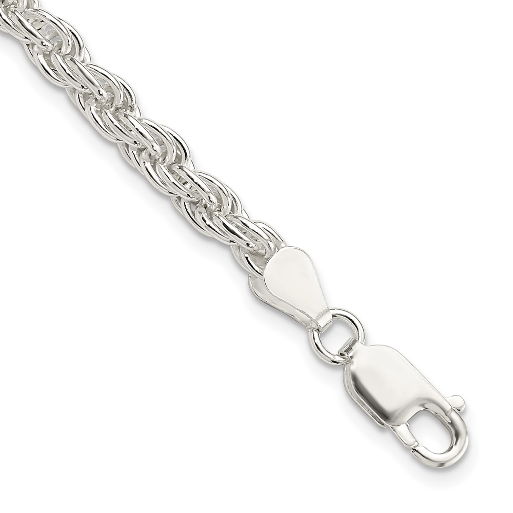 Sterling Silver 4.5mm Solid Rope Chain (QDR090-8)