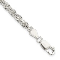 Sterling Silver 4.5mm Solid Rope Chain view 1