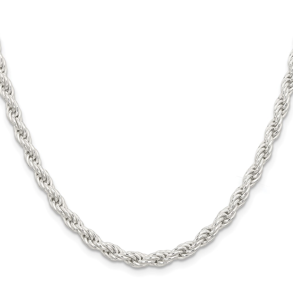 Sterling Silver 5mm Solid Rope Chain (QDR100-22)