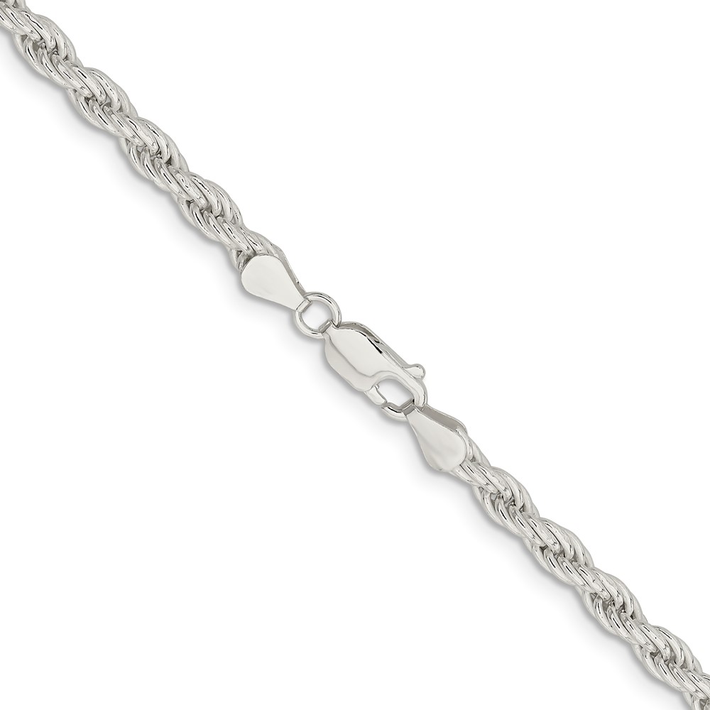 Sterling Silver 5mm Solid Rope Chain (QDR100-22)