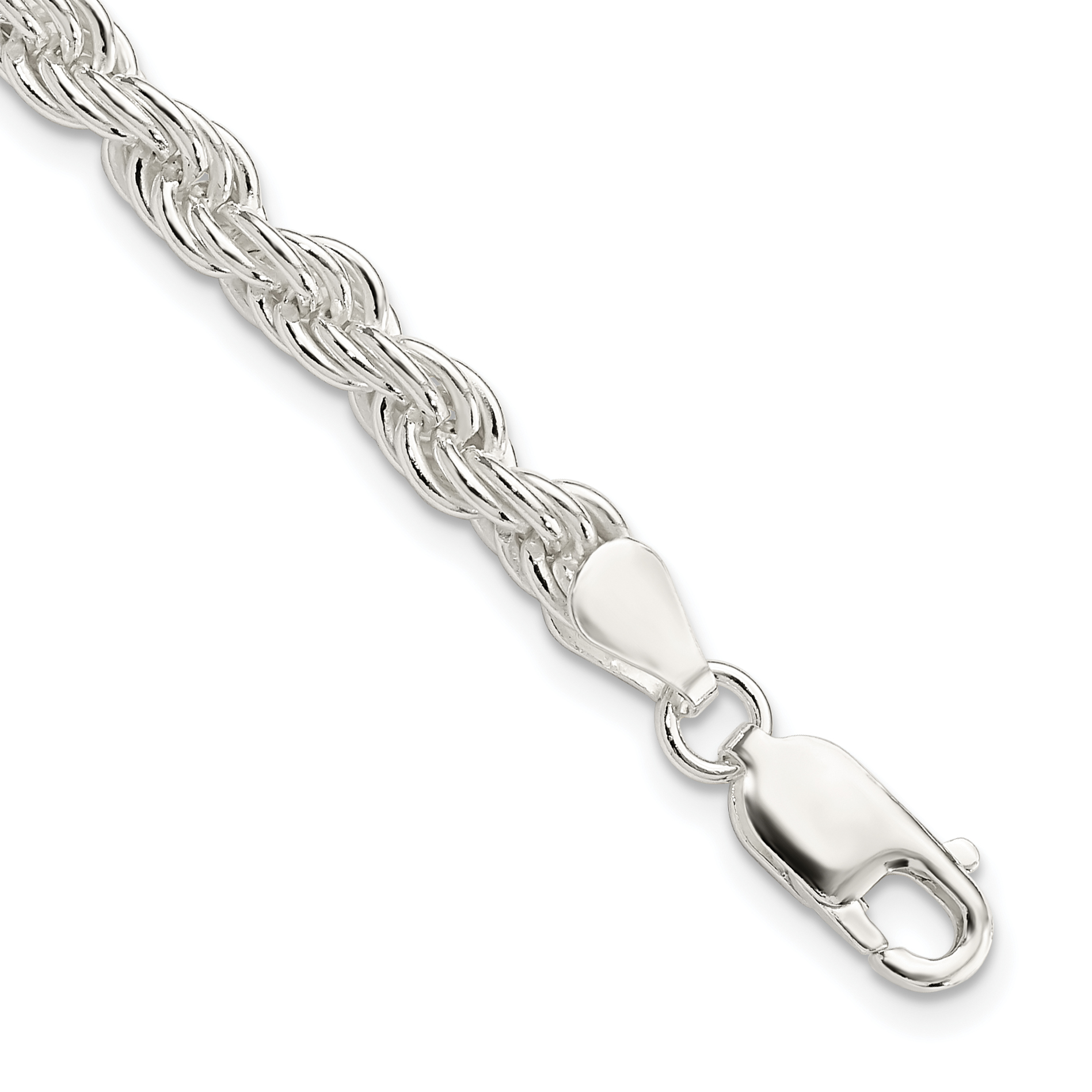 Sterling Silver 5mm Solid Rope Chain (QDR100-7)