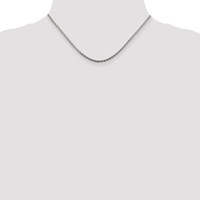 Sterling Silver 2mm Diamond-cut Spiga Chain view 4