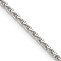 Sterling Silver 2mm Diamond-cut Spiga Chain view 1