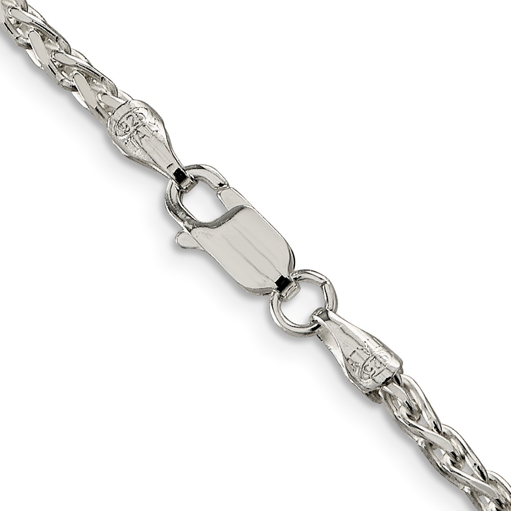 Sterling Silver 2.75mm Diamond-cut Spiga Chain (QDS080-26)