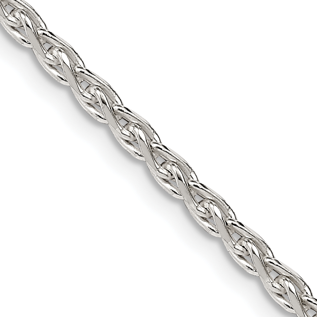 Sterling Silver 2.75mm Diamond-cut Spiga Chain (QDS080-16)
