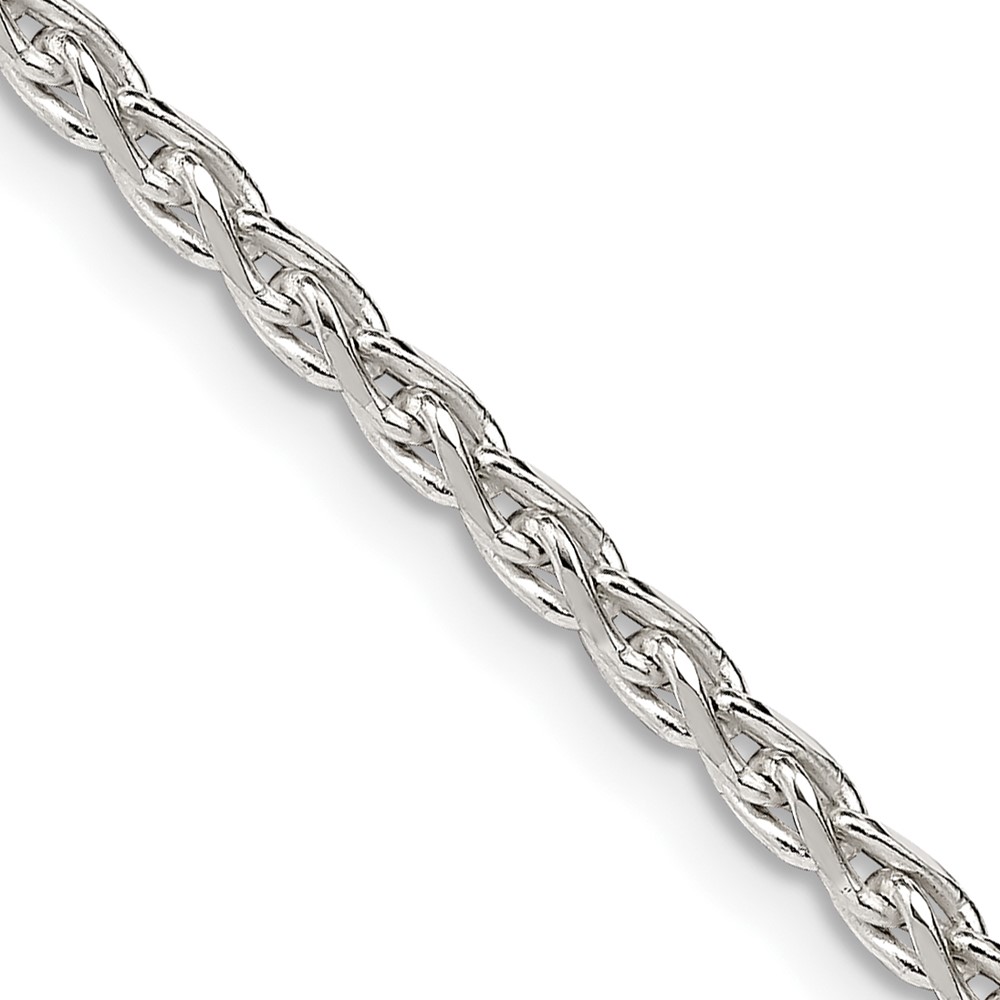 Sterling Silver 2.75mm Diamond-cut Spiga Chain (QDS080-16)