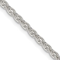 Sterling Silver 2.75mm Diamond-cut Spiga Chain view 1