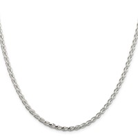 Sterling Silver 3.5mm Diamond-cut Spiga Chain view 2