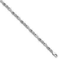 Sterling Silver Rhodium-plated Diam. Bracelet view 1