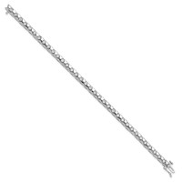 Sterling Silver Rhodium Plated Diamond Bracelet view 2