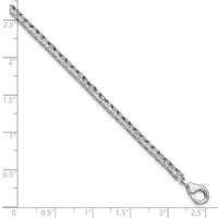Sterling Silver Rhodium-plated Diam. Tennis Bracelet view 3