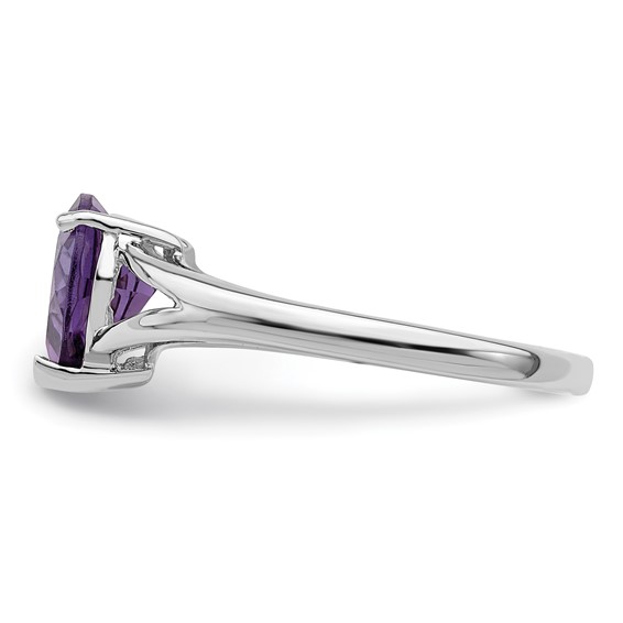 Sterling Silver Rhodium-plated Gemstone Rings