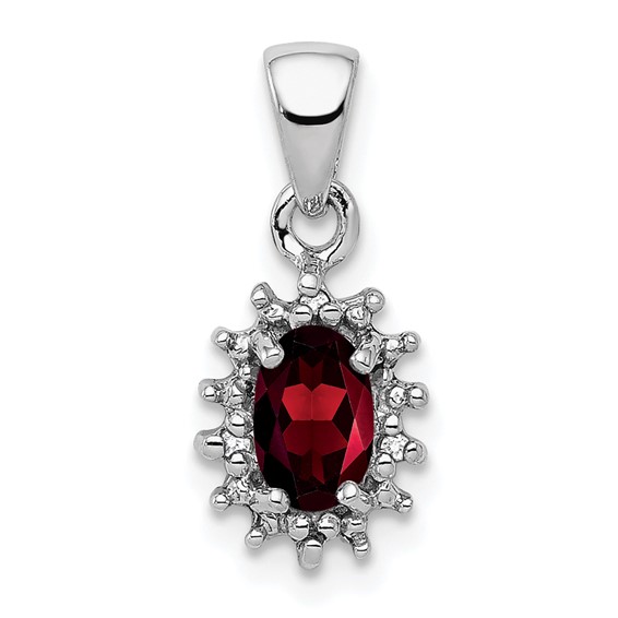 Sterling Silver Fancy Gemstone Pendant