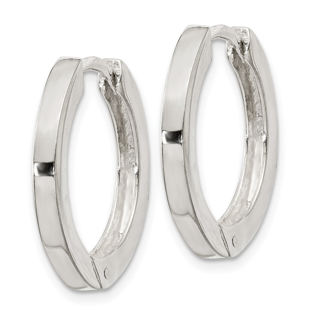 Sterling Silver 2.5x20mm Hinged Hoop Earrings (QE11544)