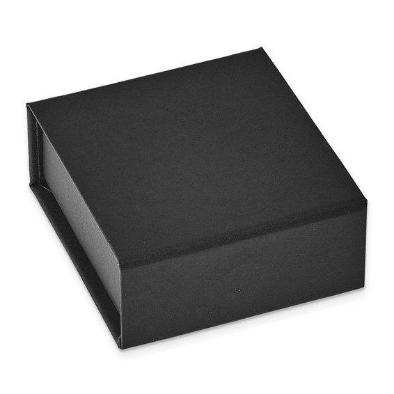 "Sterling Silver Rhodium-plated 8-9mm White, Pink and Purple Button Freshwater Cultured Pearl Set of 3 Post Earrings"