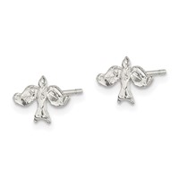 Sterling Silver Dove Mini Earrings view 2
