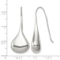 Sterling Silver French Wire Dangle Earrings view 4