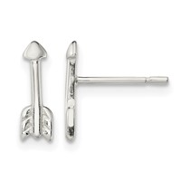 Sterling Silver Polished Arrow Post Earrings view 1