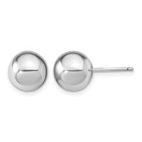 Sterling Silver Rh-pl 10-11mm Wht Pink Imitation Shell Pearl 3 Earring Set view 4