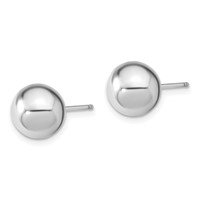 Sterling Silver Rh-pl 10-11mm Wht Pink Imitation Shell Pearl 3 Earring Set view 5