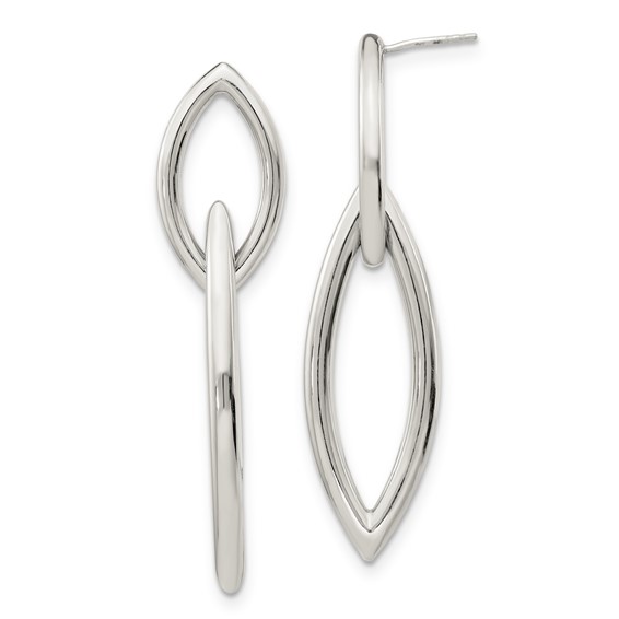 Sterling Silver Polished Post Dangle Earrings