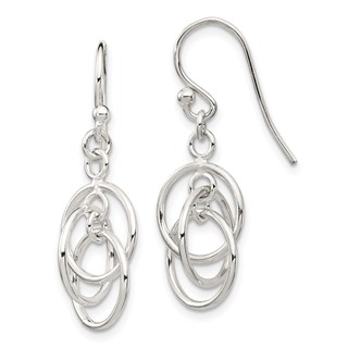 Sterling Silver Polished Dangle Earrings