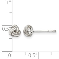 Sterling Silver Knot Post Earrings view 4