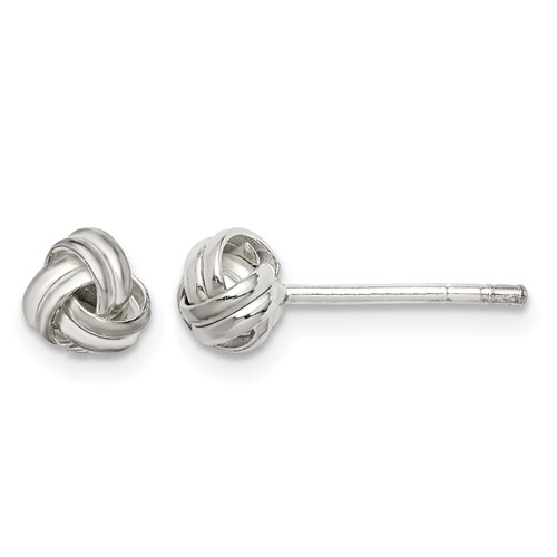 Sterling Silver Knot Post Earrings