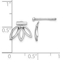 Sterling Silver Rhodium Plated Earrings view 4