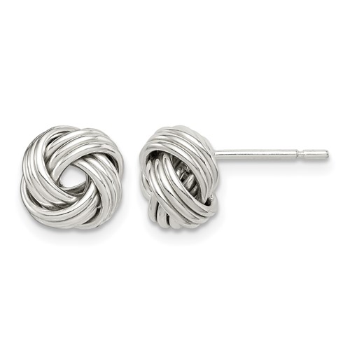Sterling Silver Polished Love Knot Earrings