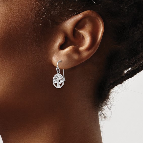 Sterling Silver RH Tree Dangle Earrings