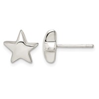 Sterling Silver Star Earrings view 1