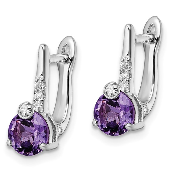 Sterling Silver Circle Hinged Earring