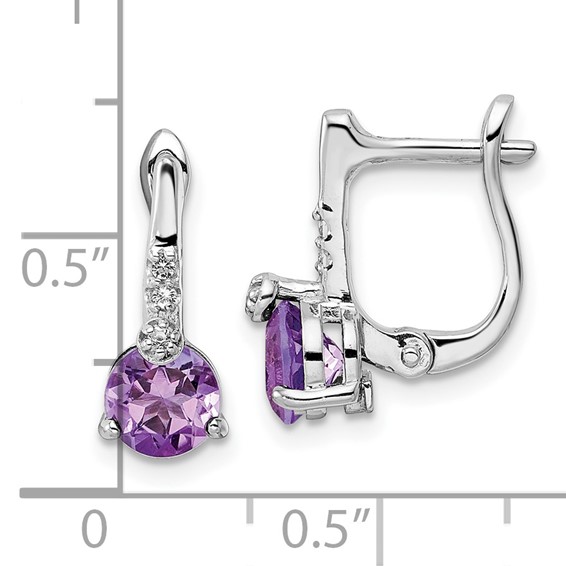 Sterling Silver Circle Hinged Earring