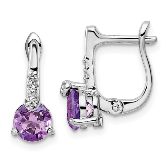 Sterling Silver Circle Hinged Earring