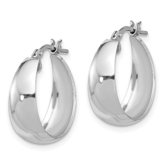 Sterling Silver Graduating Hoop Earrings