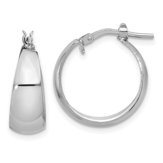 Sterling Silver Graduating Hoop Earrings