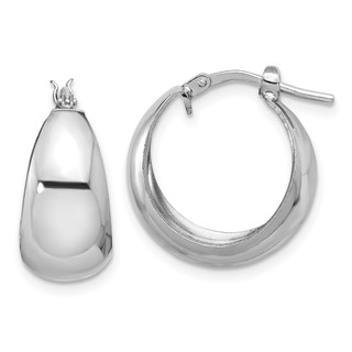 Sterling Silver Graduating Hoop Earrings