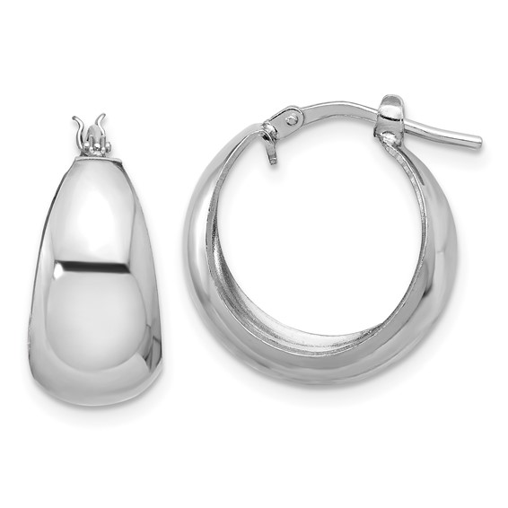Sterling Silver Graduating Hoop Earrings