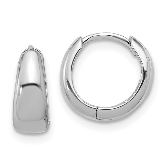 Sterling Silver Graduating Hinged Hoop Earrings
