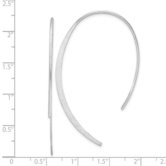 Sterling Silver Laser-cut Threader Earrings