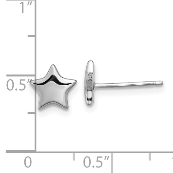 Sterling Silver Star Post Earrings