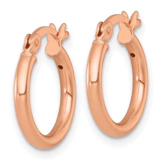 Sterling Silver Plated 2mm Hoop Earrings