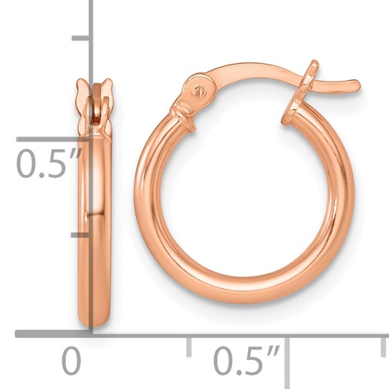 Sterling Silver Plated 2mm Hoop Earrings