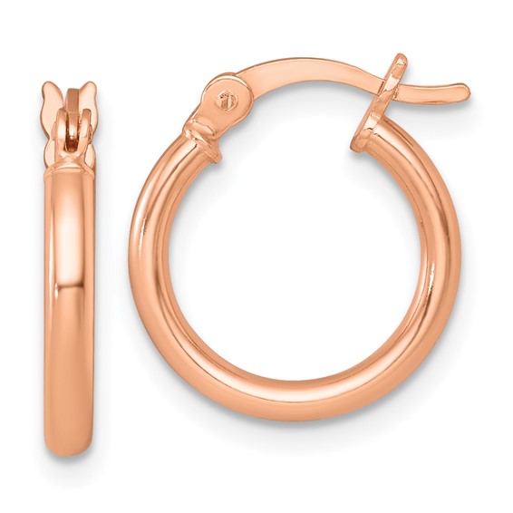 Sterling Silver Plated 2mm Hoop Earrings