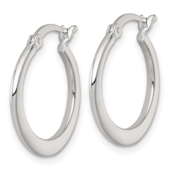 Sterling Silver Graduating Hoop Earrings