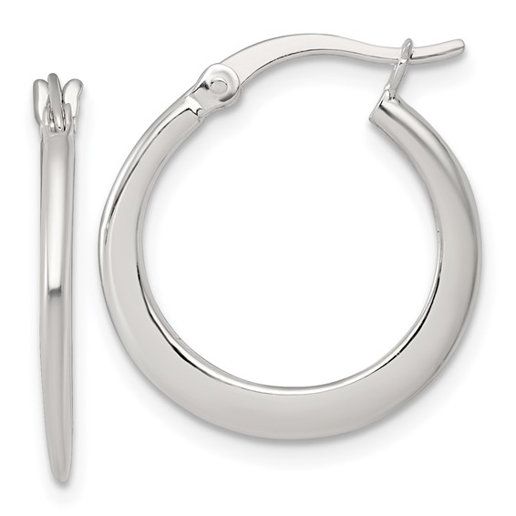 Sterling Silver Graduating Hoop Earrings