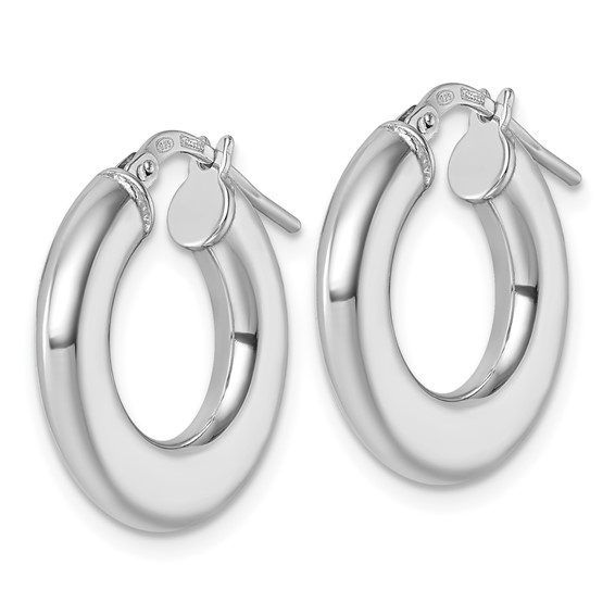 Sterling Silver Graduating Hoop Earrings